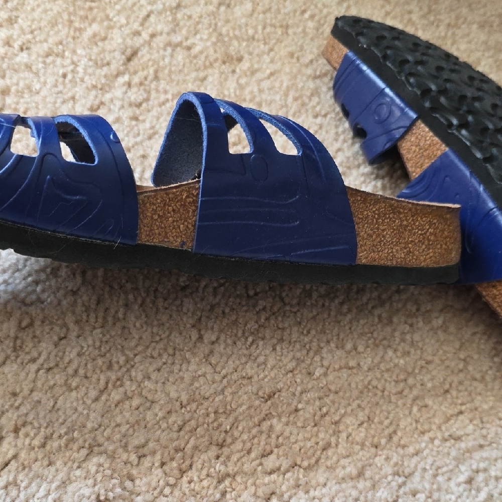 Birkenstock Royal Blue Strappy Sandals - Picture 3 of 6